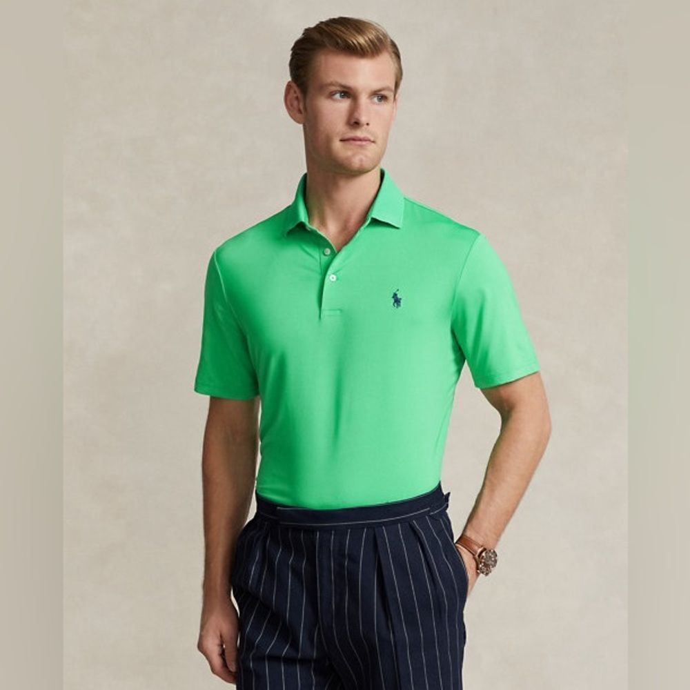 Polo Ralph Lauren Classic Fit Performance Polo Shirt Green New With Tags